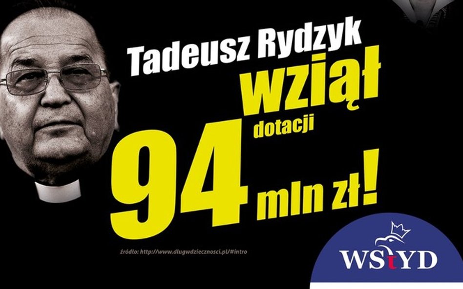 O. Rydzyk na billboardach PO. Posłanka PiS staje w obronie