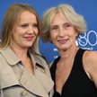 Joanna Kulig i Małgorzata Hajewska-Krzysztofik przed pokazem filmu "Kobieta z..." na festiwalu w Wen