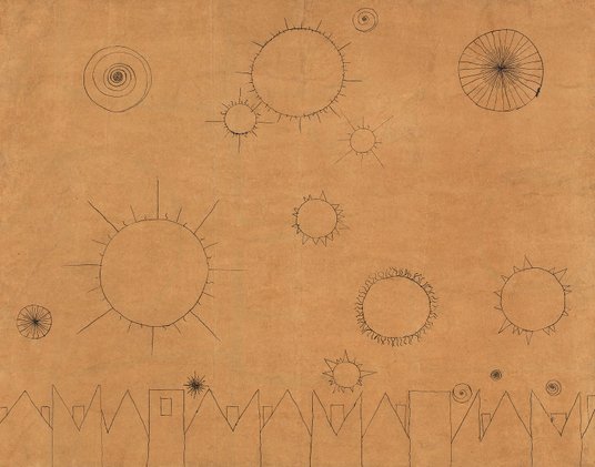 Andrzej Wróblewski „Niebo nad miastem”/ „Kompozycja abstrakcyjna”, 1948