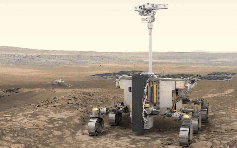 Wizja artystyczna łazika marsjańskiego ExoMars