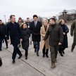 Od lewej: premier Belgii Alexander De Croo, premier Włoch Giorgia Meloni, premier Kanady justin Trud