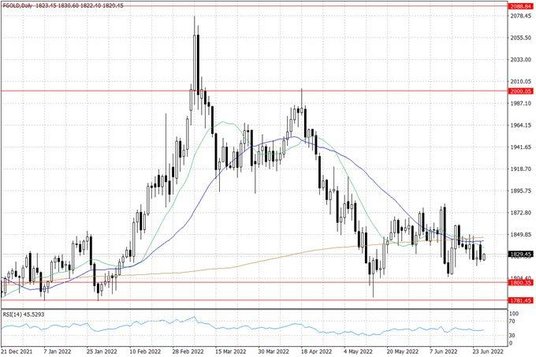 Notowania złota – dane dzienne