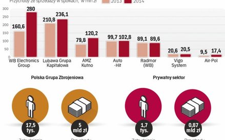 w krajowym przemyśle zbrojeniowym wciąż dominuje państwowa PGZ