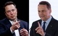Elon Musk i Radosław Sikorski