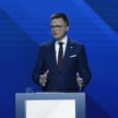 Szymon Hołownia podczas debaty w TVP, 12 maja
