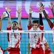 Polacy: Wilfredo Leon (P), Bartłomiej Lemański (2P) i Marcin Komenda (3P) oraz Moritz Reichert (L) z