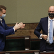 Minister edukacji Przemysław Czarnek i wiceminister spraw zagranicznych Piotr Wawrzyk