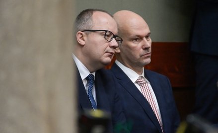 Senator KO Adam Bodnar na sali obrad Sejmu w Warszawie