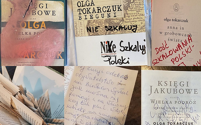 Zniszczone książki Tokarczuk na licytacji. Ponad 40 tys. zł na organizacje LGBT+