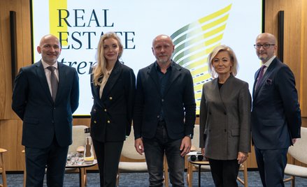 Uczestnicy panelu Real Estate Trends o rynku mieszkaniowym: Michał Witkowski (Colliers), Izabela Rud