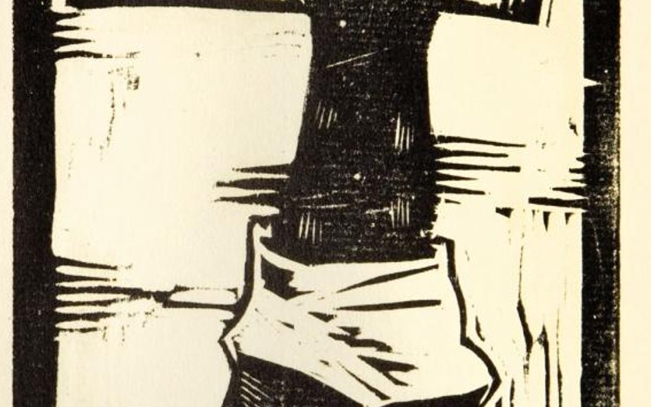 Jerzy Nowosielski ***, 1960 linoryt, 16,1 x 11 sygn. l.d.: JN/1960 wł. prywatna