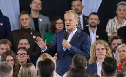 Donald Tusk przemawia na konwencji Koalicji Obywatelskiej w Warszawie