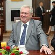 Prezydent Czech Milosz Zeman podczas wizyty w Warszawie, maj 2013 r.