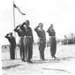 Gen. Władysław Anders, feldmarszałek Harold Alexander i gen. Zygmunt Bohusz-Szyszko. Zdjęcie zrobion