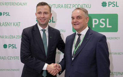 Prezes PSL Władysław Kosiniak-Kamysz i nowy przewodniczący Rady Naczelnej PSL Waldemar Pawlak