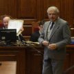 Czesław Kiszczak na rozprawie w sprawie wydarzeń w kopalni "Wujek" w 2010 r.