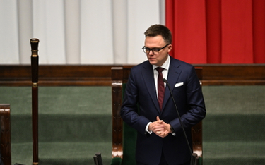 Nowo wybrany marszałek Sejmu X kadencji Szymon Hołownia