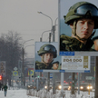 Petersburg. Bannery zachęcające do służby wojskowej