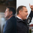 Kandydaci w wyborach prezydenta: Rafał Trzaskowski (L) i Karol Nawrocki (P)