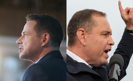 Kandydaci w wyborach prezydenta: Rafał Trzaskowski (L) i Karol Nawrocki (P)