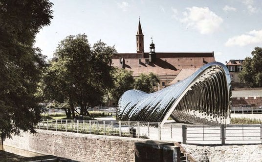 Instalacja Nawa na Wyspie Daliowej we Wrocławiu.