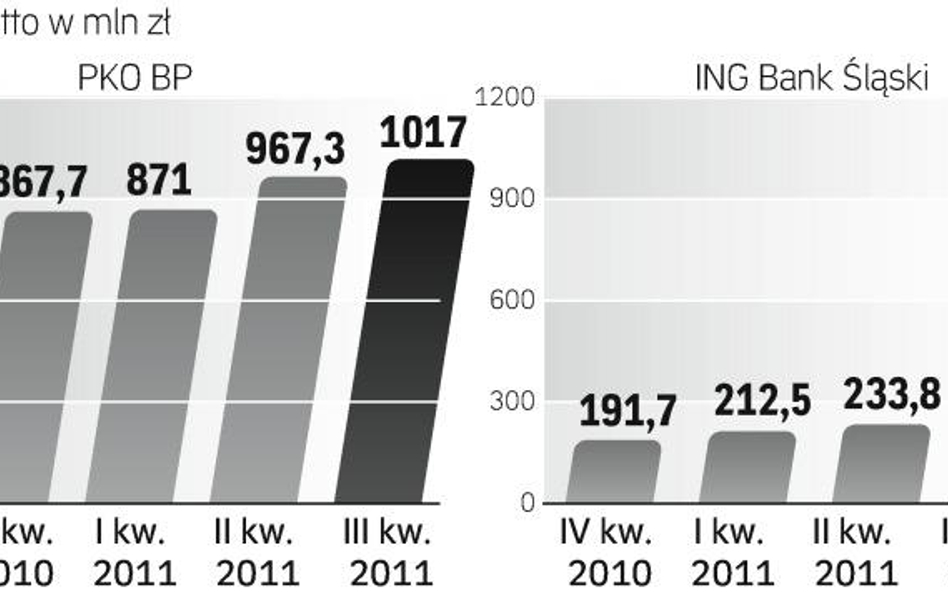 Wyniki Finansowe PKo BP i ING banku ślaskiego