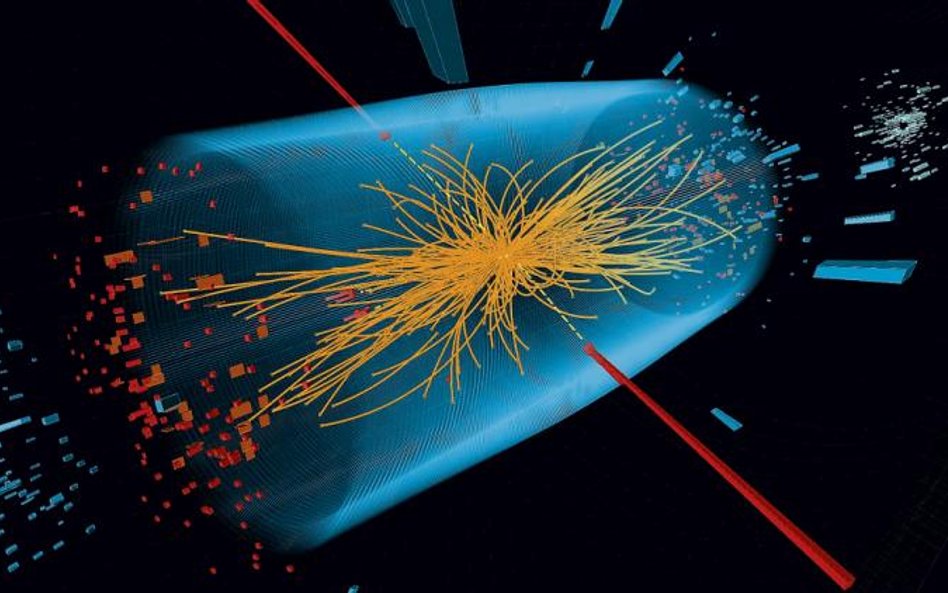 Kolizja protonów:? sto miliardów cząstek na sekundę