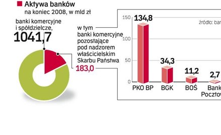 PKO BP pod względem aktywów jest największym bankiem w kraju. Równać może się z nim tylko Pekao SA, 