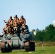 Czołg Sherman Grizzly pożyczony uczestnikom gostyńskiego zlotu przez Muzeum Wojska Polskiego w Warsz