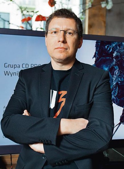 Adam Kiciński prezes CD Projektu Spółka nadal odcina kupony od gry „Wiedźmin”, która okazała się duż