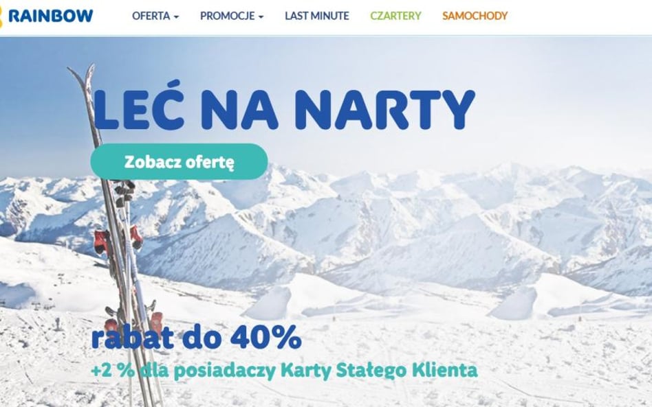 Rainbow: Przedsprzedaż zimy urosła o 10 procent