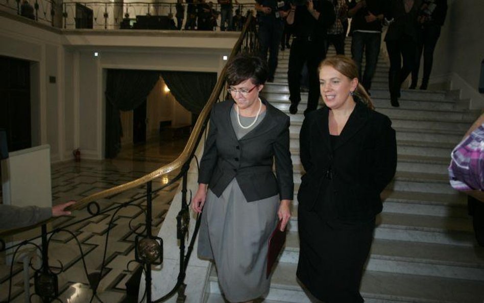 Joanna Kluzik-Rostkowska i Elżbieta Jakubiak