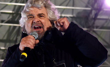Beppe Grillo, lider Ruchu Pięciu Gwiazd
