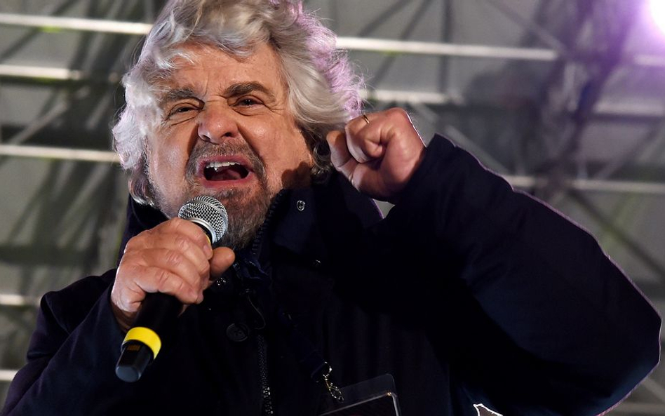Beppe Grillo, lider Ruchu Pięciu Gwiazd