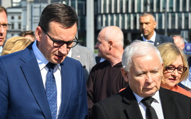 Premier Mateusz Morawiecki i wicepremier, prezes PiS Jarosław Kaczyński