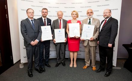 Patroni i laureaci Rankingu (od lewej) prof. Leszek Sirko, Wiceminister Ministerstwo Nauki i Szkolni