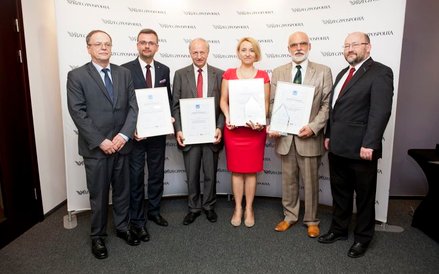 Patroni i laureaci Rankingu (od lewej) prof. Leszek Sirko, Wiceminister Ministerstwo Nauki i Szkolni