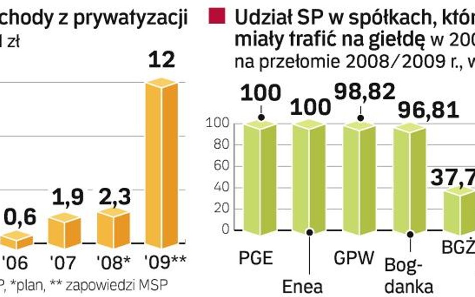 GieŁdowe plany MSP ambitne, ale maŁo realne. W najbliższym czasie Ministerstwo Skarbu Państwa chce s