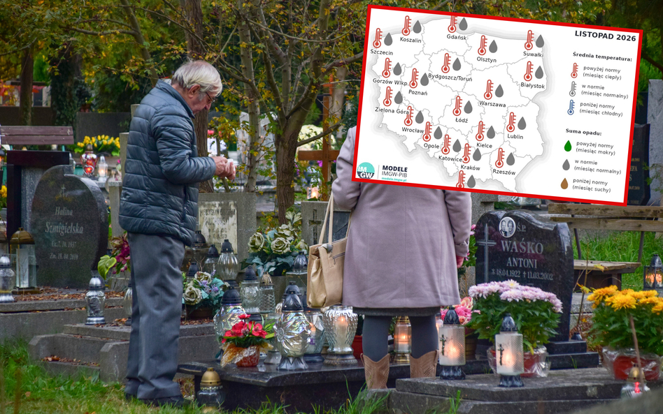 We Wszystkich Świętych może być cieplej niż zwykle, ale prognozy wskazują również na ryzyko deszczu