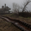 Czołg zniszczony w obwodzie charkowskim
