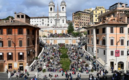 Schody Hiszpańskie w Rzymie