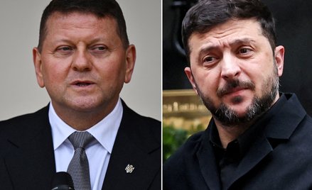 Wałerij Załużny i Wołodymyr Zełenski