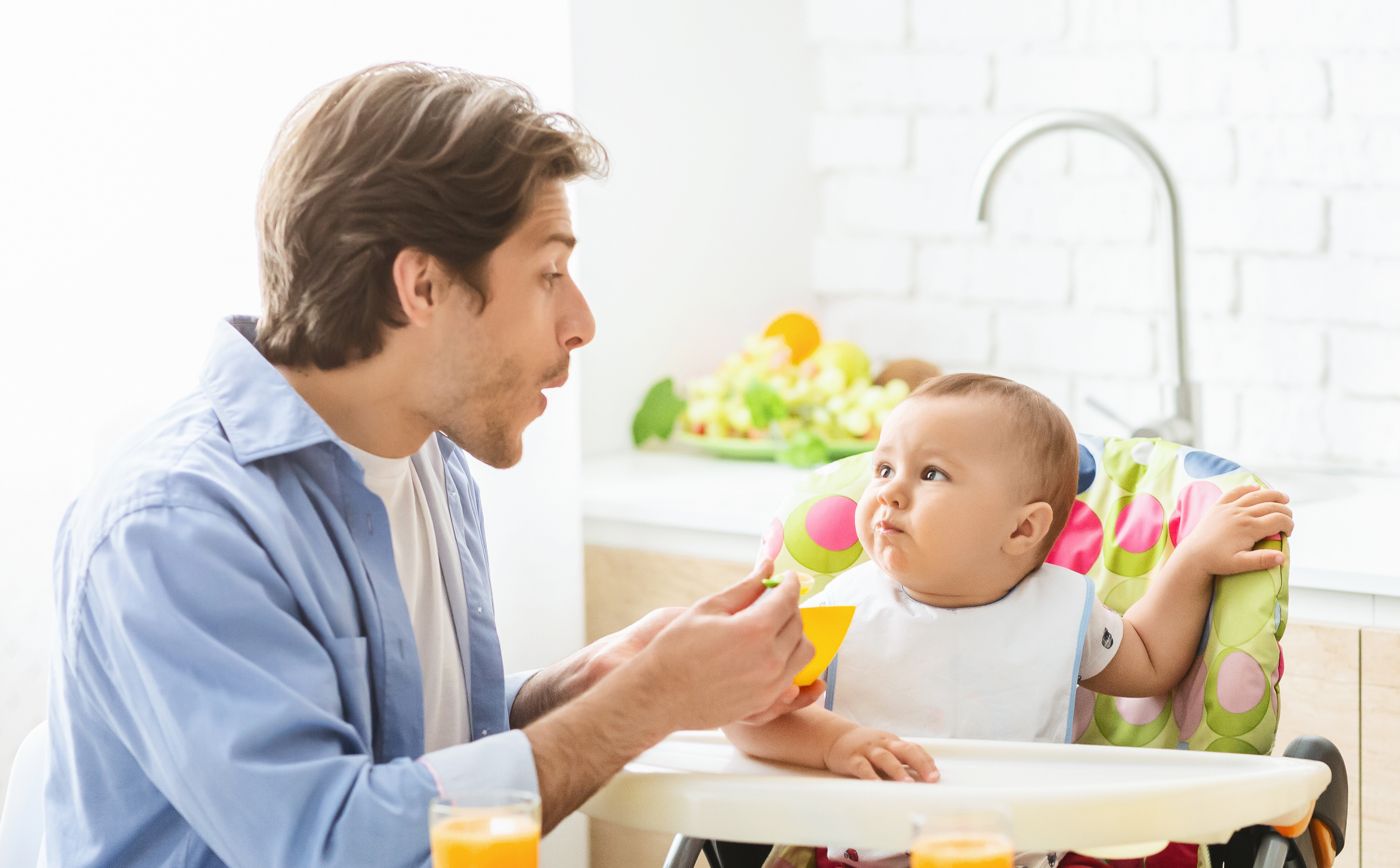 Feeding dad