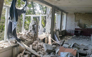 Skutki ostrzału w obwodzie dniepropetrowskim, fotografia z 8 sierpnia