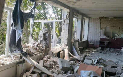 Skutki ostrzału w obwodzie dniepropetrowskim, fotografia z 8 sierpnia