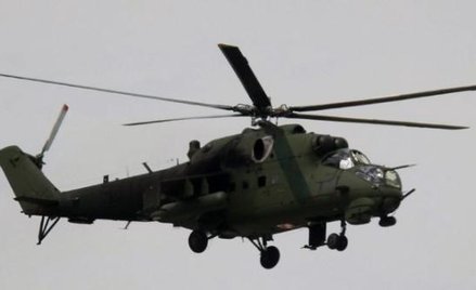 Wysłużone „latające czołgi”, Mi 24, rosyjskiej konstrukcji, pamiętające czasy Układu Warszawskiego, 