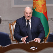 Łukaszenko udzielający wywiadu rosyjskim mediom