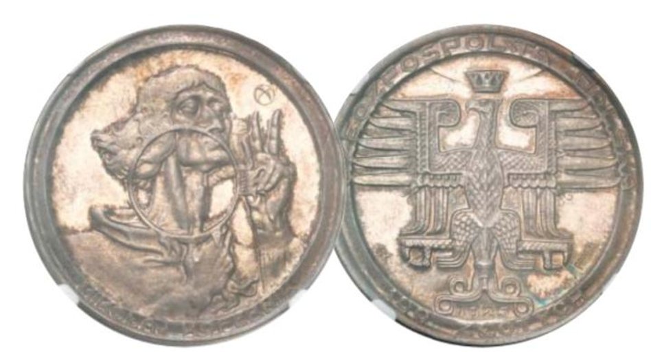 Moneta z Kopernikiem zaprojektowana przez malarza Stanisława Szukalskiego