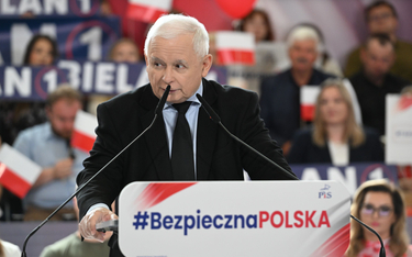 Wybory do Parlamentu Europejskiego. Prezes PiS Jarosław Kaczyński podczas spotkania z mieszkańcami w