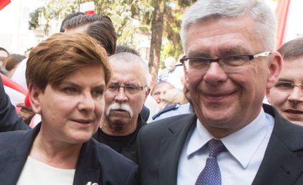 Beata Szydło i Stanisław Karczewski